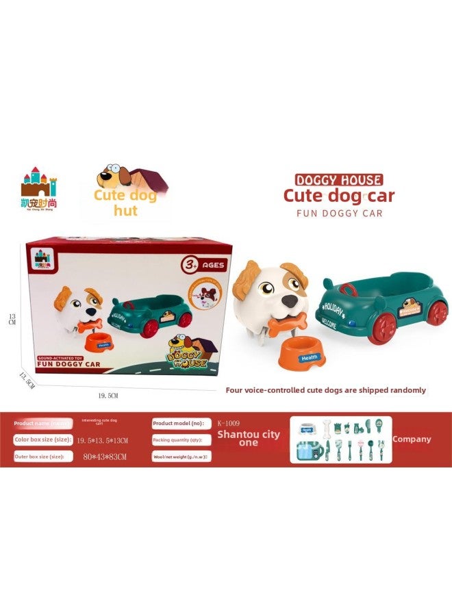 Fun Play Home Electronic Pet Dog Inertia Sliding Car Airship Toy Birthday Gift-Color:Fun Cute Pet Car (color Box  - Image 1