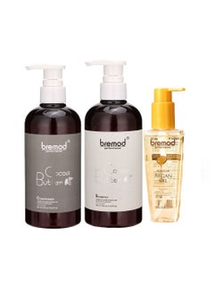 BREMOD Cocoa butter shampoo and conditioner with Argan oil 