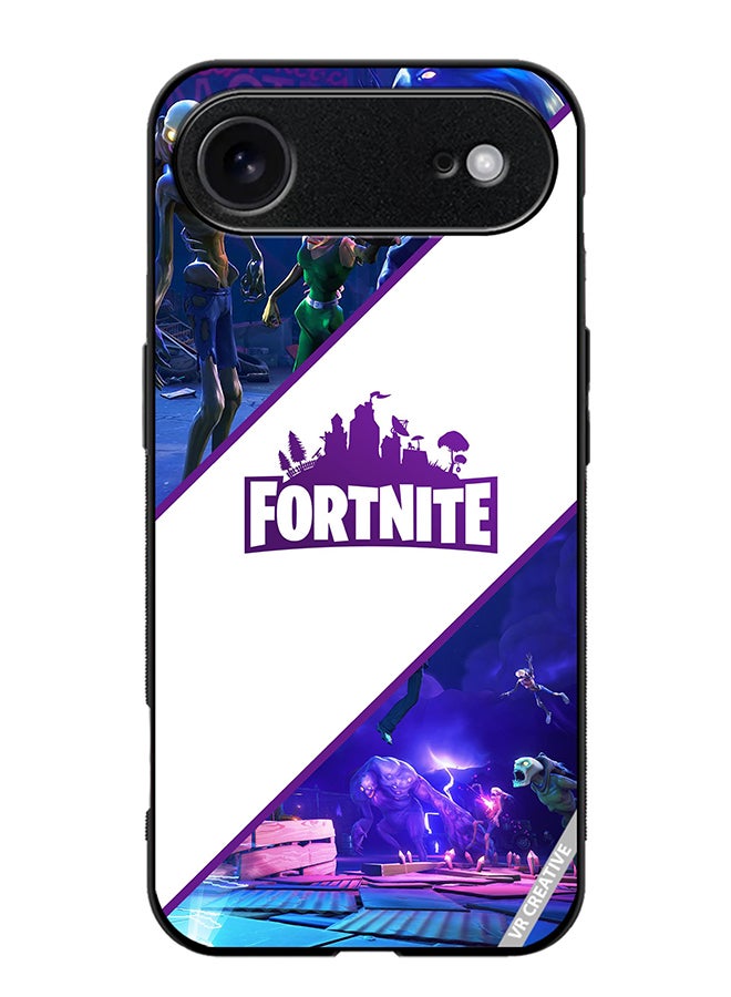 غطاء حماية لجهاز آبل آيفون 17 بتصميم فورتنايت متعدد الألوان