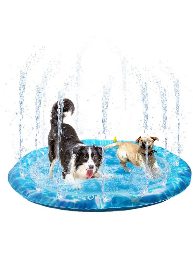 all for paws - Sprinkler Fun Mat for Pets, 51.1 x 51.1 x 0.04 Inch, Cool Down Play Mat - Image 1