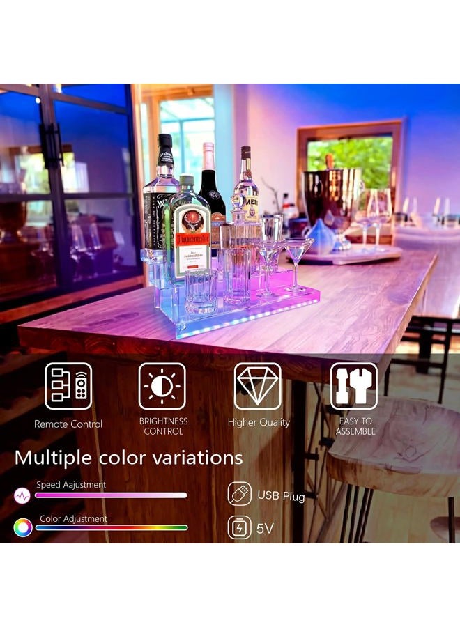 YMVV Liquor Bottle Acrylic Display Shelf, Coffee Syrup Rack Organizer - Image 2