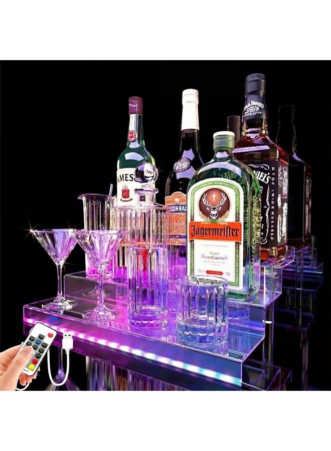 YMVV Liquor Bottle Acrylic Display Shelf, Coffee Syrup Rack Organizer - Image 1