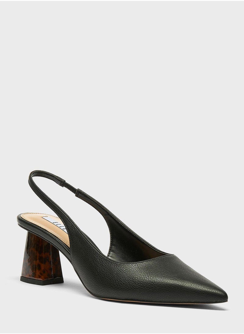 ELLE - Sling Back Pointed Toe Sandal - Image 1