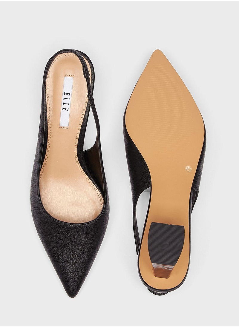 ELLE - Sling Back Pointed Toe Sandal - Image 1