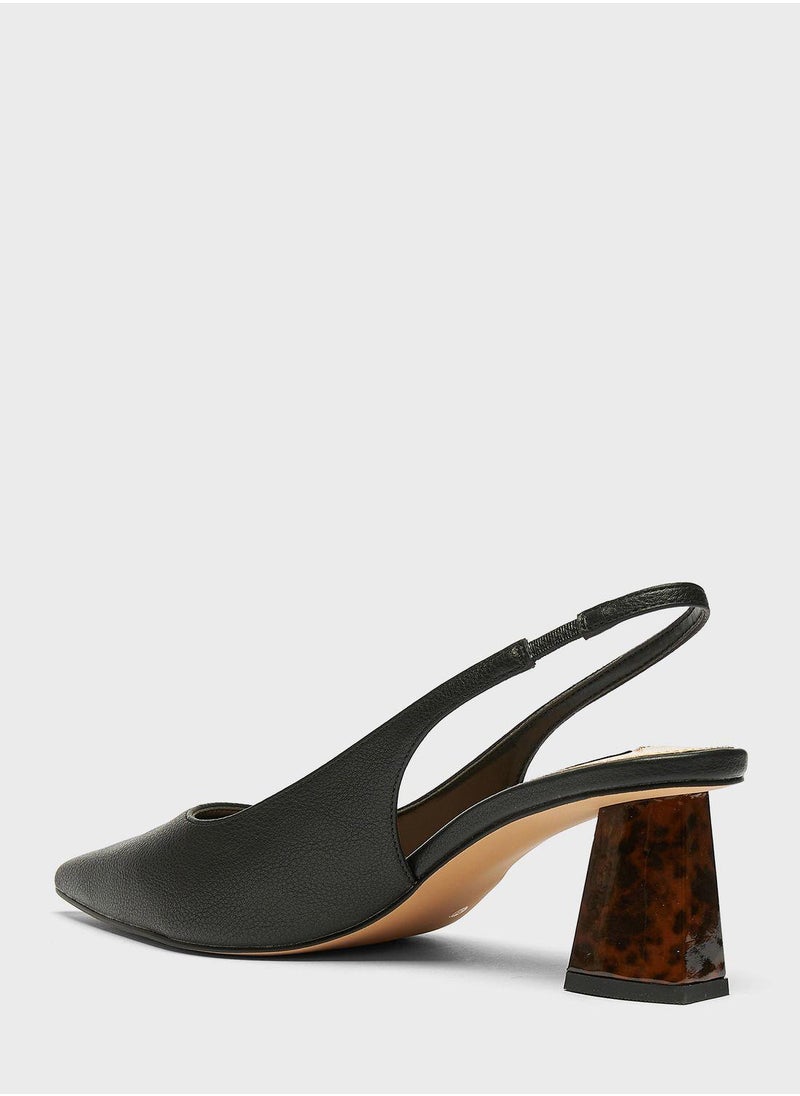ELLE - Sling Back Pointed Toe Sandal - Image 1