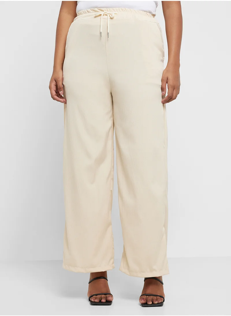 Ginger Plus Relaxed Fit Button Down Shirt & Pant Coord Set