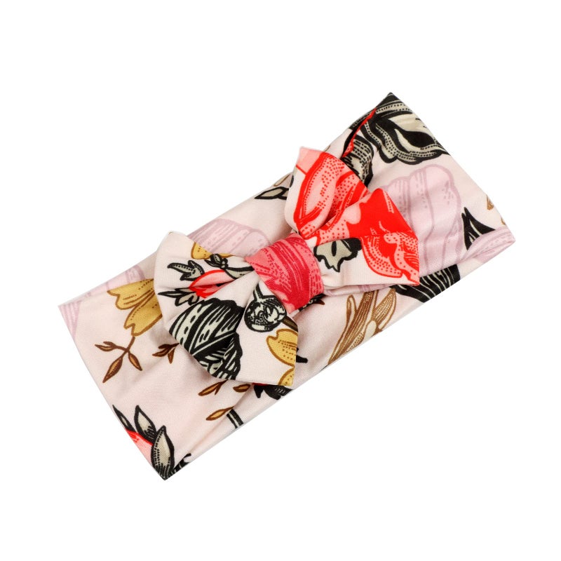 Galabloomer Newborn Receiving Blanket Headband Set Flower Print Baby Swaddle Blankets (Garden Flower) - Image 4