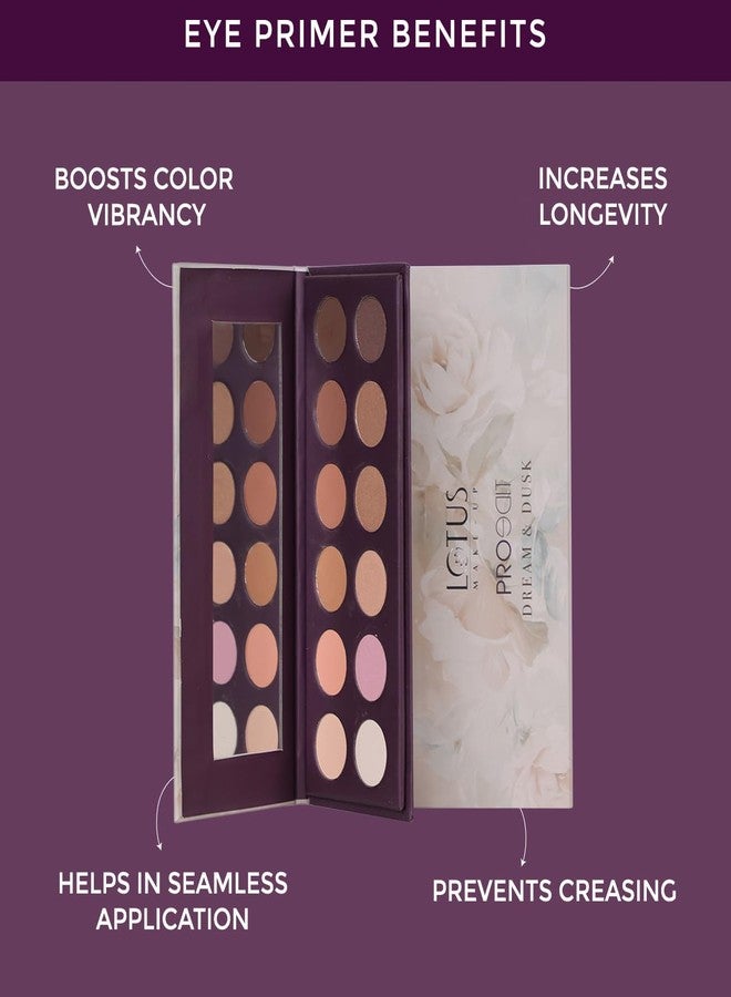 Lotus Makeup Lotus Make-Up Proedit Eye Primer Infused EyeShadow Palette Dream & Dusk| Highly Pigmented| Blendable| 12 Shades|16.8g - Image 5