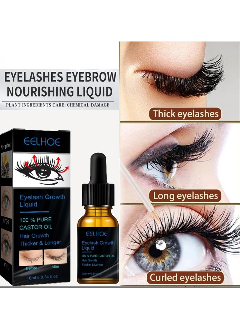 EELHOE - Eyelash Growth Liquid 100 % pure castor oil 10 ml - Image 1
