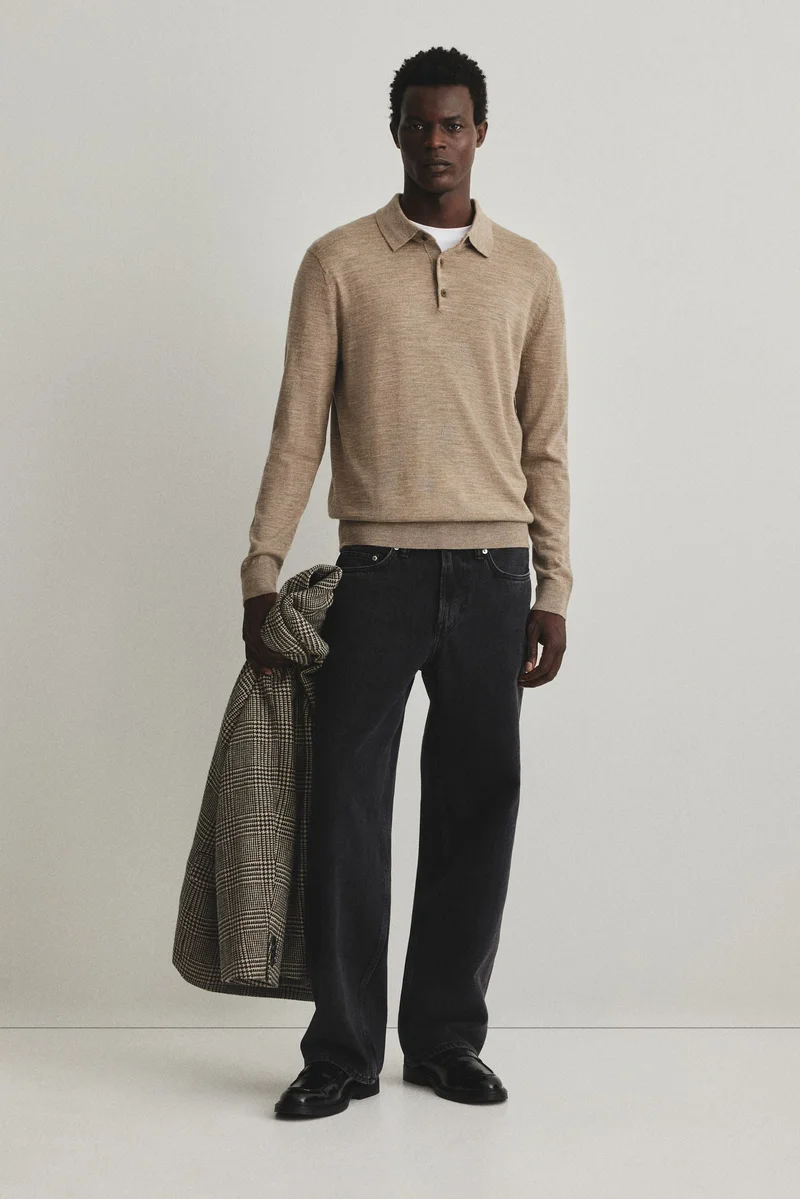 H&M Regular Fit Wool polo shirt