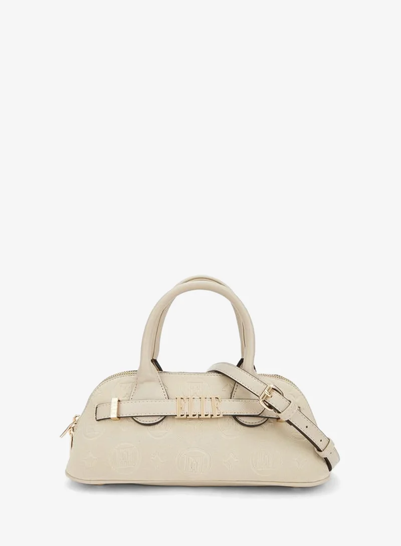 ايل Monogram Embossed Crossbody Bag With Detachable Strap