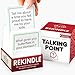 TALKING POINT CARDS 200 Couples Conversation Cards Rekindle Game for Married Couples Questions for Long Term Relationships Fun Topics Build Intimacy Strong Bonds Road Trips Anniversary Date Night - Image 2