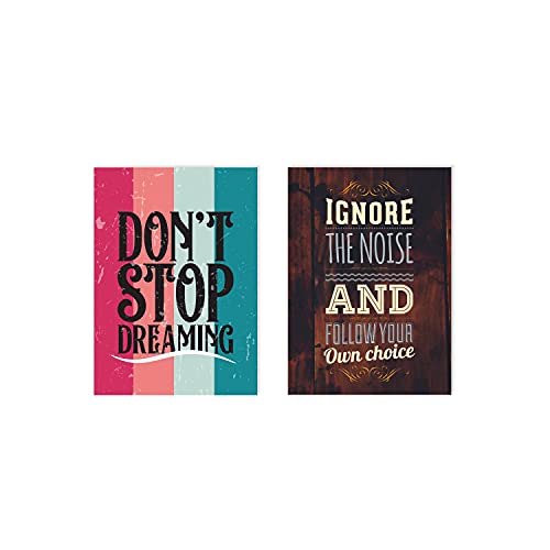 PAPER PLANE DESIGN Quote and Motivational Poster Set of 10 (Size 45 x 30 cm) (Poster - A) - Image 4