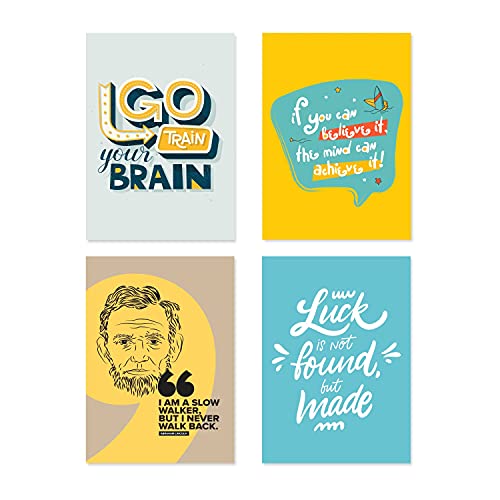 PAPER PLANE DESIGN Quote and Motivational Poster Set of 10 (Size 45 x 30 cm) (Poster - A) - Image 3