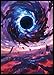 Kiiransr MTG Card Sleeves Black Hole Damnation Ultra Clear Front Matte Finish Back 100 Count Standard Size Matte Art Sleeve for Magic The Gathering - Image 3