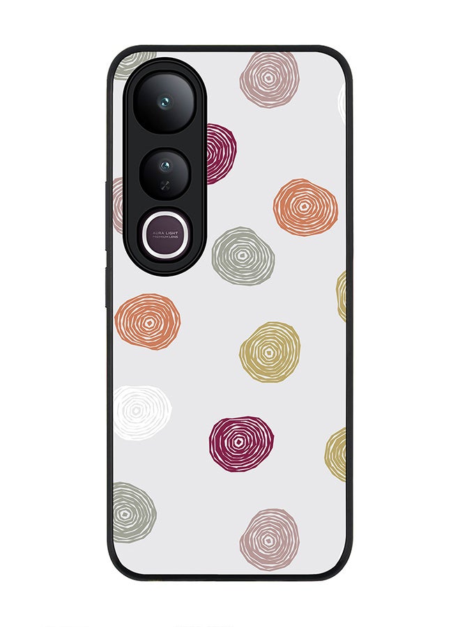 Stylizedd For vivo V50 Lite Case,Slim fit Camera Protection, Shockproof Thin Phone cover  - Circular Scribbles