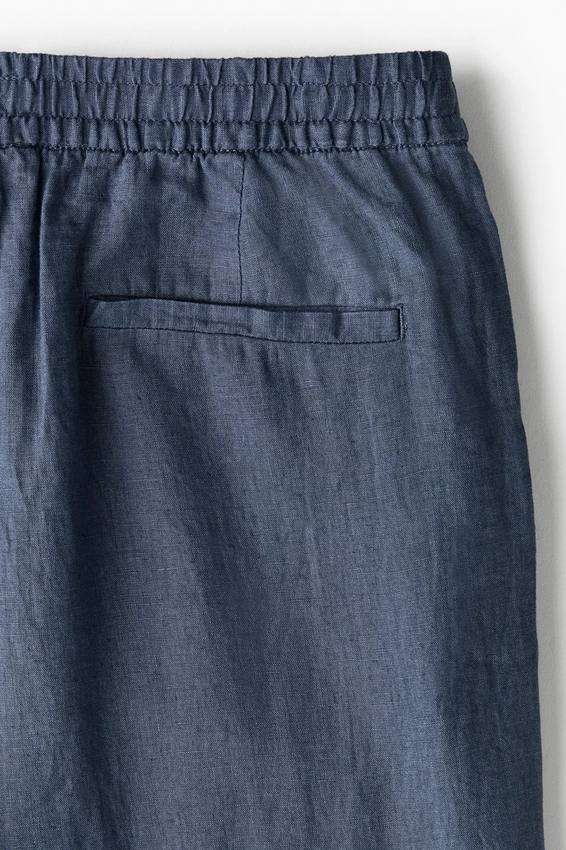 H&M  Loose Fit Linen trousers for Men | Best Price UAE