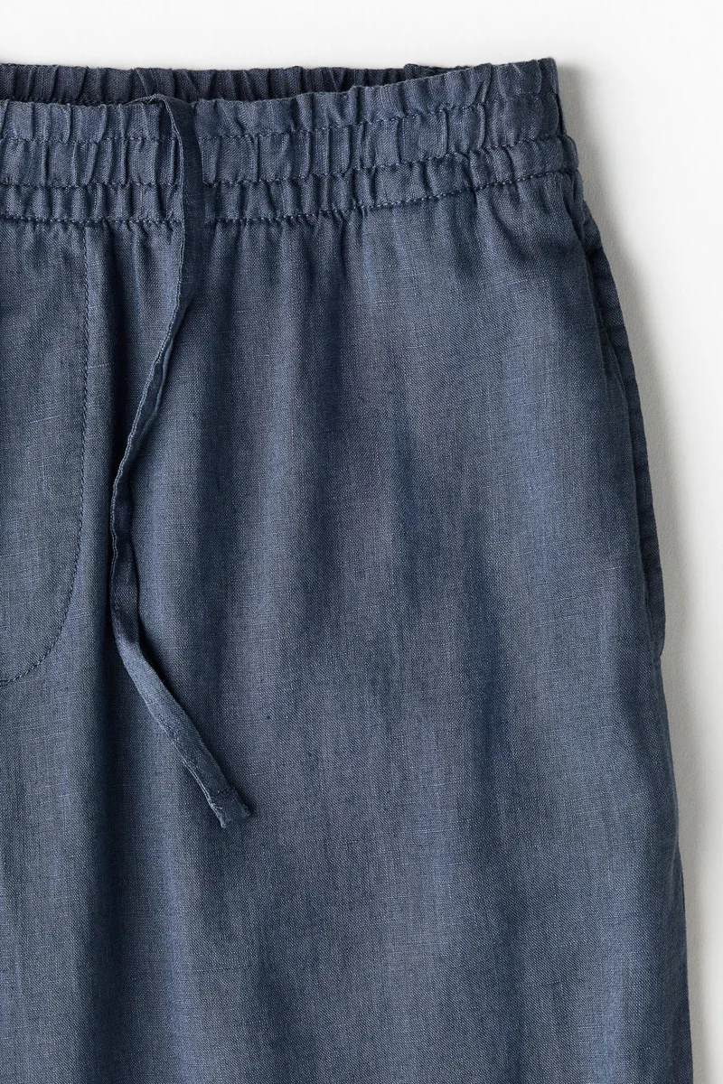 H&M  Loose Fit Linen trousers for Men | Best Price UAE
