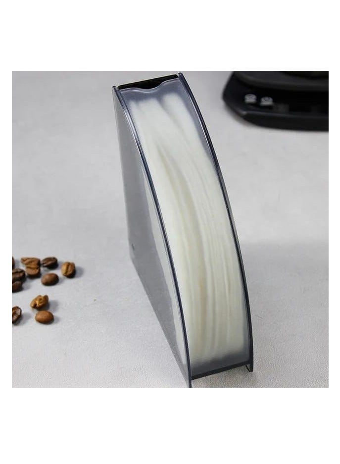 Liying Coffee Filter Holder with Dustproof Cover, 50 Filters Capacity, for V60 and Cone Filters  - Image 3