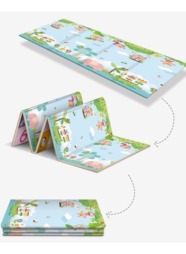 general Baby Play Mat,children's crawling mat,double-sided folding crawling mat, baby thickened soft floor, Reversible Baby Crawling Mat for Indoor and Outdoor - Image 4