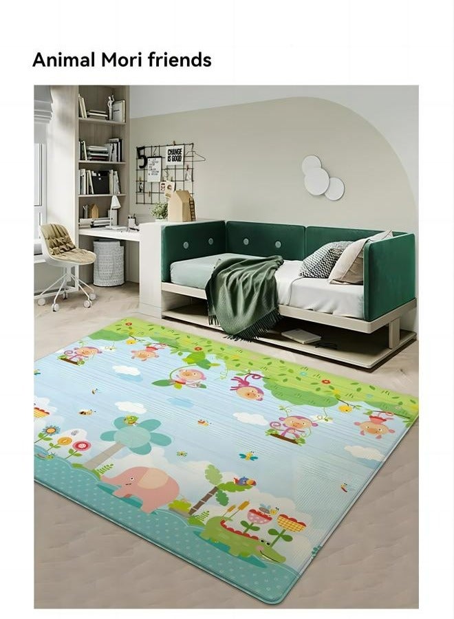 general Baby Play Mat,children's crawling mat,double-sided folding crawling mat, baby thickened soft floor, Reversible Baby Crawling Mat for Indoor and Outdoor - Image 2