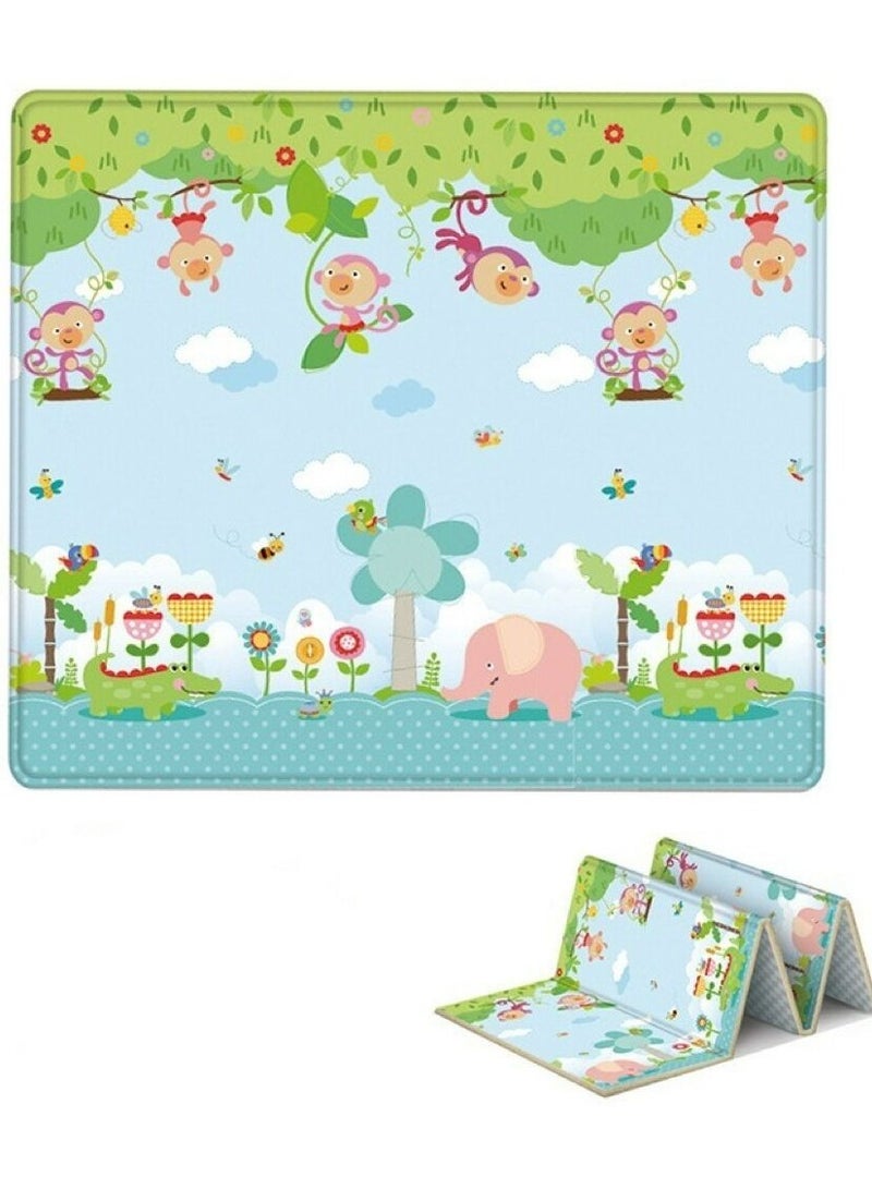 general Baby Play Mat,children's crawling mat,double-sided folding crawling mat, baby thickened soft floor, Reversible Baby Crawling Mat for Indoor and Outdoor - Image 5