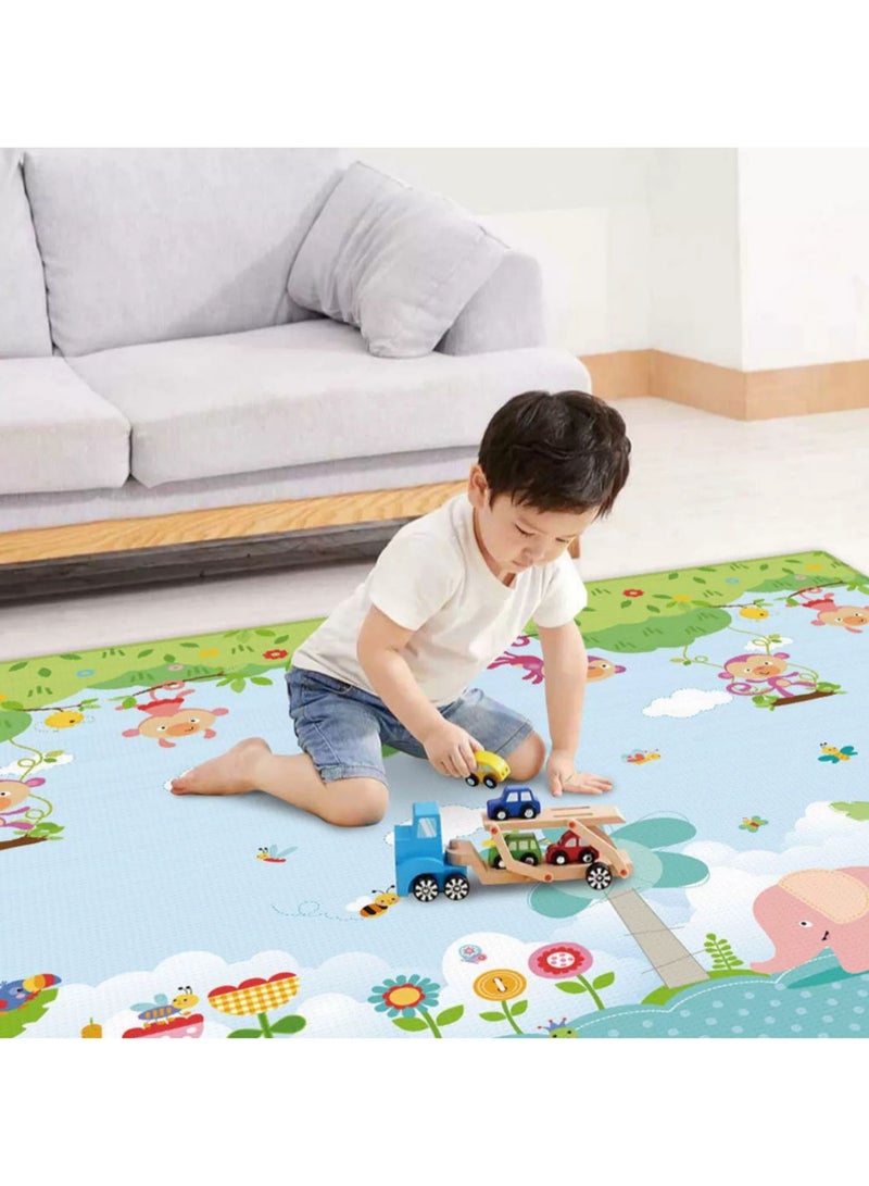 general Baby Play Mat,children's crawling mat,double-sided folding crawling mat, baby thickened soft floor, Reversible Baby Crawling Mat for Indoor and Outdoor - Image 1