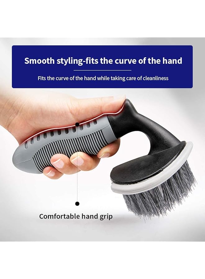 SYOSI Steel And Alloy Wheel Cleaning Brush Set, Rim And Tire Cleaner Tool For Cars, Motorcycles, Bicycles, Trucks, Home And Office Use - 2 Pack - Image 3