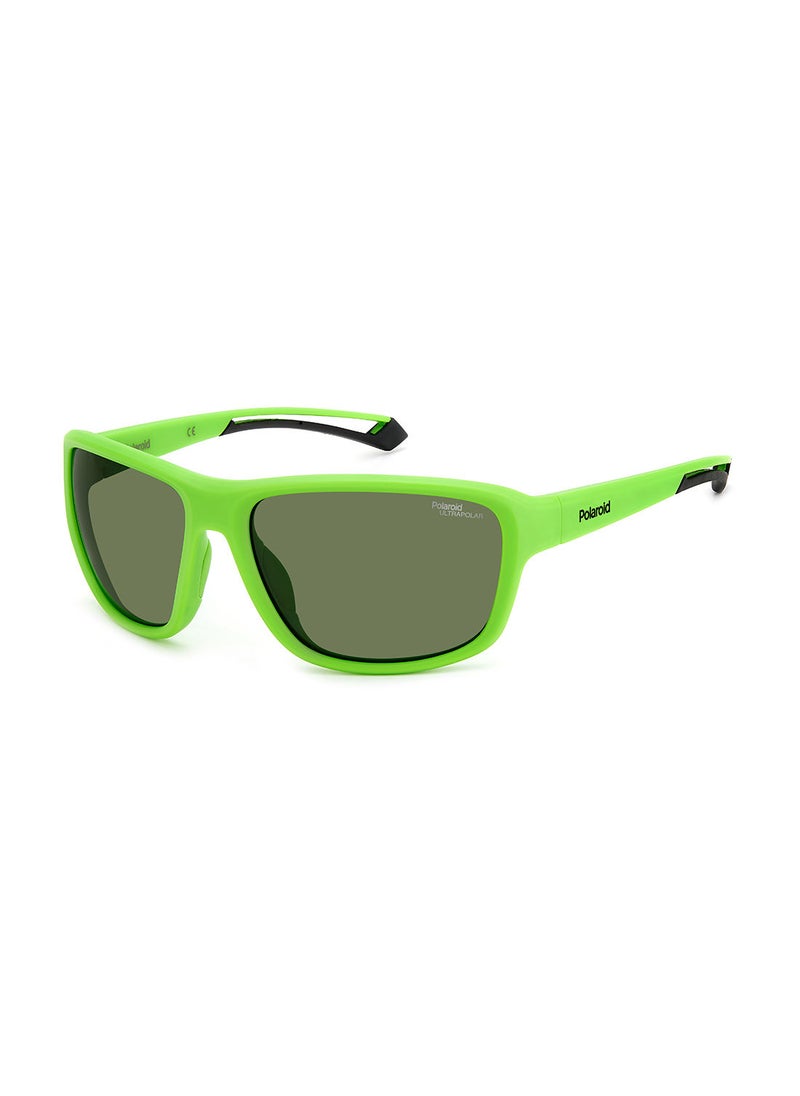 Polaroid Unisex UV Protection Rectangular Sunglasses - Pld 7049/S Mt Grn 62 - Lens Size: 62 Mm  - Image 1