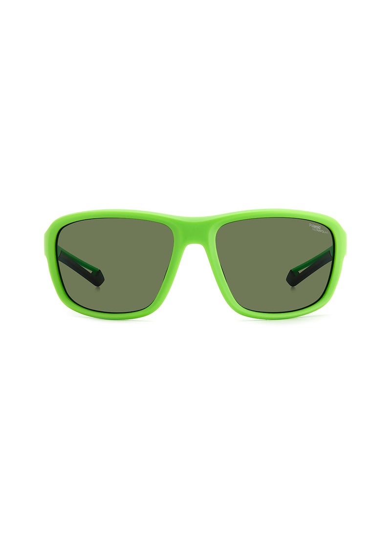 Polaroid Unisex UV Protection Rectangular Sunglasses - Pld 7049/S Mt Grn 62 - Lens Size: 62 Mm  - Image 3