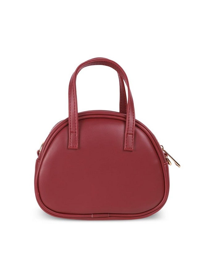 Mochi Women's Maroon Fashionable Faux Leather Sling Bag (66-487) - Image 4