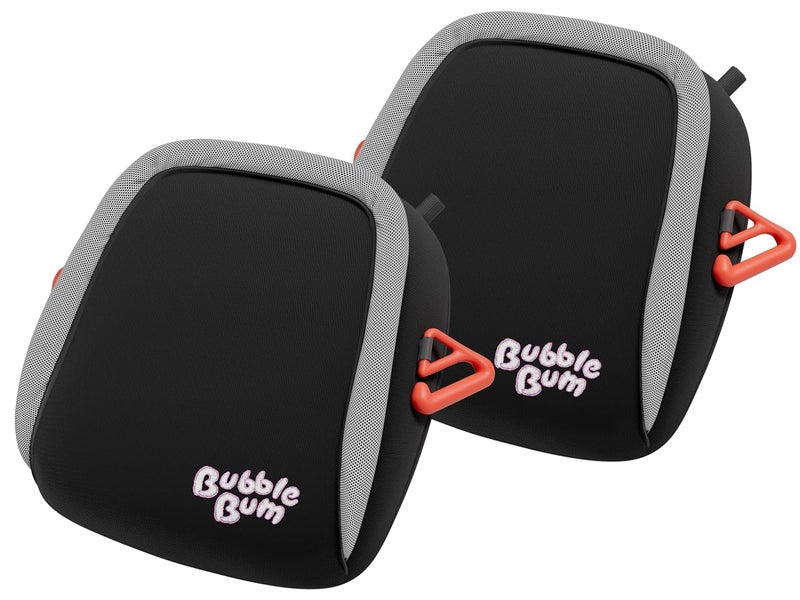 bubblebum Twin Pack Inflatable Backless Booster Car Seat Portable Travel Booster Seat Booster Seats for Cars 40100 lbs Kids  Child 410 Years Old  Black - Image 1
