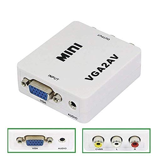 Tobo VGA to AV Converter VGA to RCA Composite Adapter with Audio PC to TV-(TD-658VC-006) - Image 3