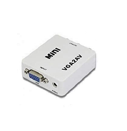 Tobo VGA to AV Converter VGA to RCA Composite Adapter with Audio PC to TV-(TD-658VC-006) - Image 1