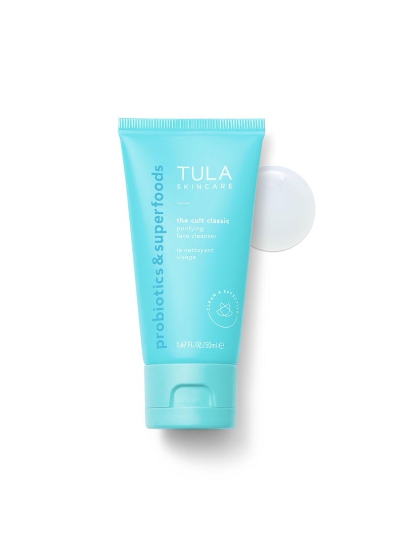 TULA - TULA Skin Care Greatest Hits Skincare Discovery Kit, Includes Gold Glow & Get It Eye Balm 0.35 oz., The Cult Classic Cleanser 50ml, 24-7 Moisture Hydrating Day & Night Cream 15ml, 3-Piece Kit - Image 1