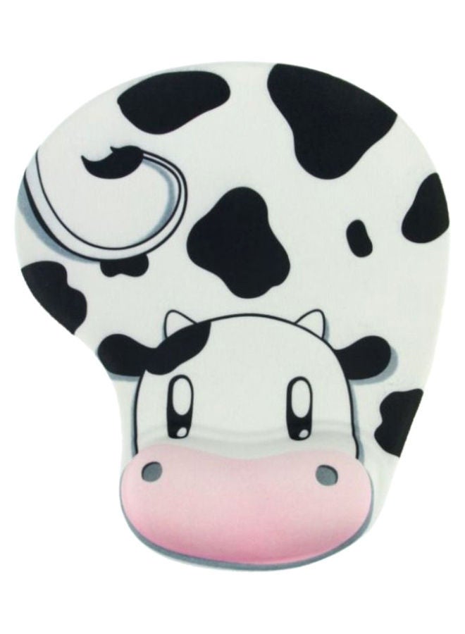 نيبمينينت لوحة ماوس جل بتصميم بقرة أبيض/أسود/وردي - Image 1