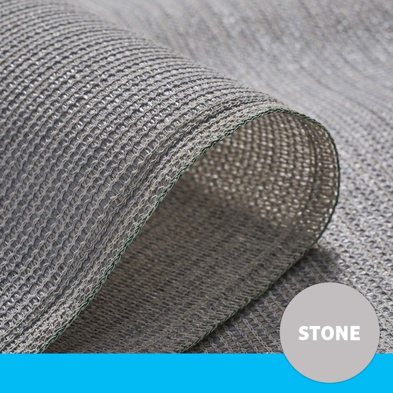 Coolaroo 457815 Shade Fabric with 90% UV Protection (6'x15'), 6' x 15', Stone - Image 5