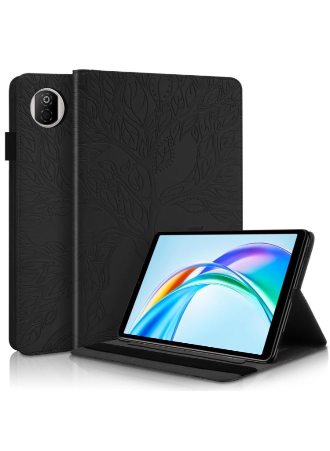 general Tablet Case Compatible with Honor Pad X7 8.7 inch 2025, PU Leather Flip Wallet Case Tree of Life Embossed Shockproof Protective Stand Cover with Card Slot - Image 1