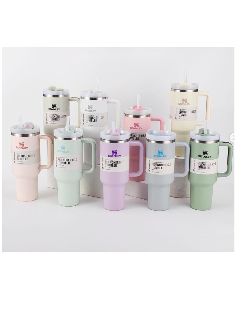 Stanley Stanley Mug, 40 oz Stanley Mug with Straw and Handle Insulated Mug with Lid Travel Mug H2.0 FlowState Stainless Steel Coffee Mug for Hot Iced Drinks Travel Mug with Handle (Lavender)  - Image 1