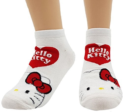 JJMax Women's Hello Kitty Cute Cotton Blend Ankle Socks Set (Huggy Kitty) - Image 4
