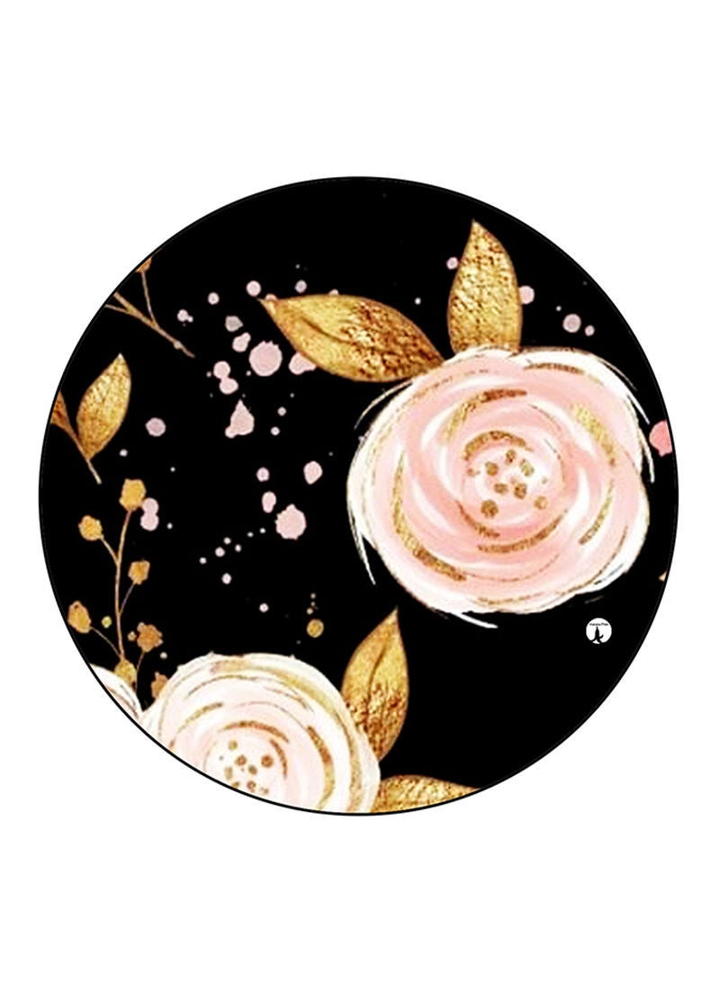 Flowers Printed Mouse Pad  Multicolour