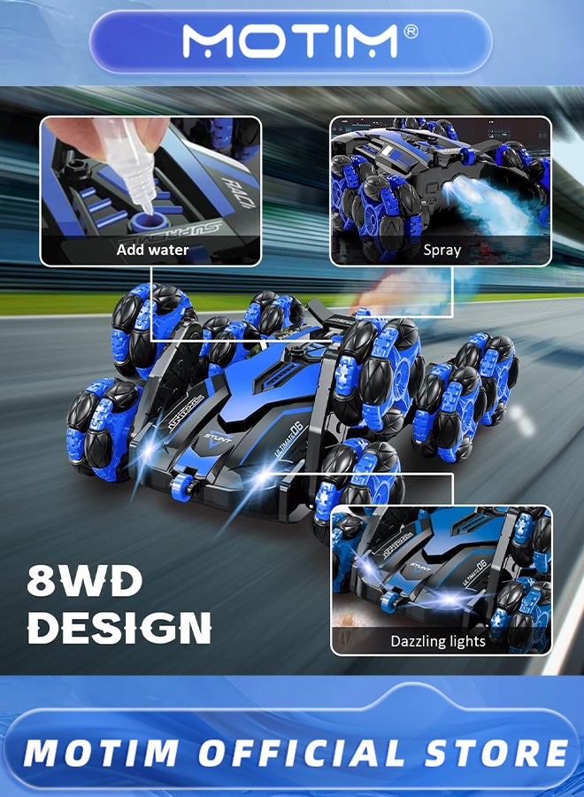موتيم سيارة تحكم عن بعد 360 درجة دوارة للأطفال مع أضواء LED للأولاد من سن 4 إلى 7 سنوات - Image 4