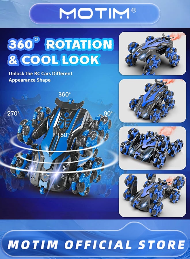 موتيم سيارة تحكم عن بعد 360 درجة دوارة للأطفال مع أضواء LED للأولاد من سن 4 إلى 7 سنوات - Image 5