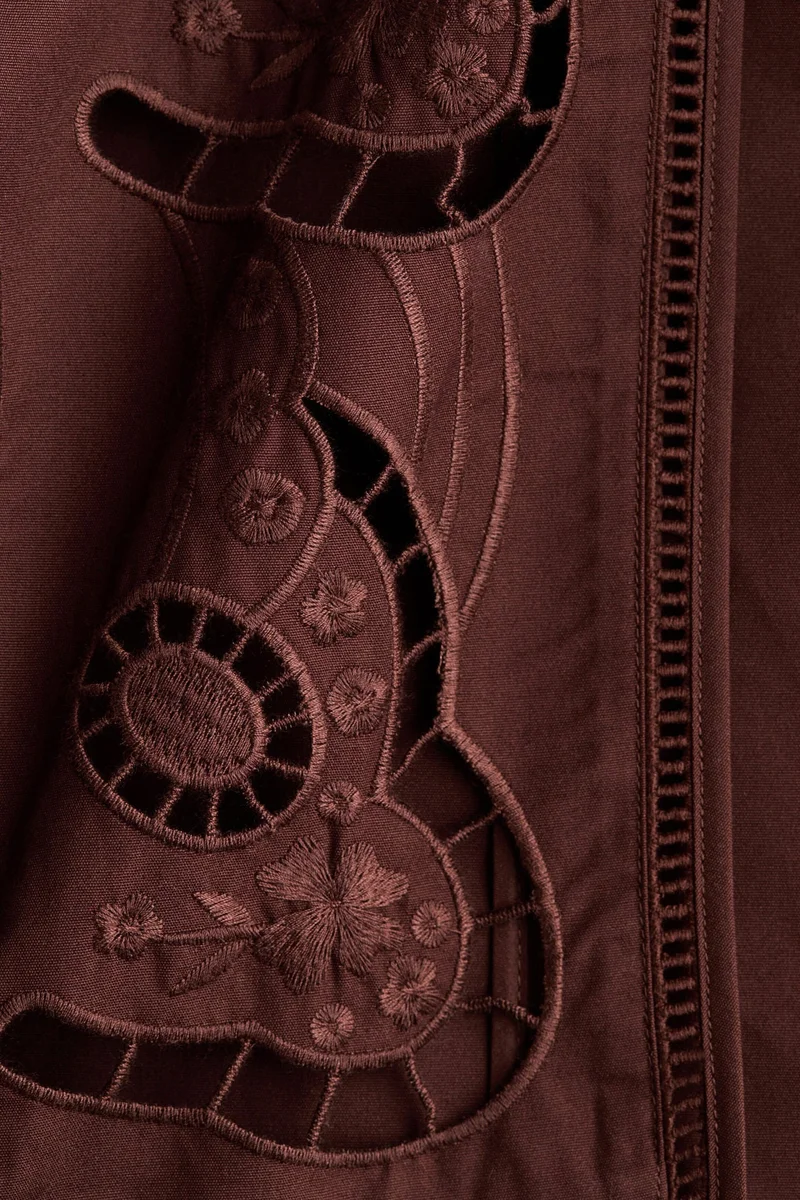 H&M Broderie anglaise tie-belt jacket
