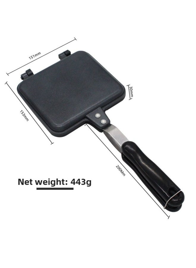 Generic - Sandwich Baking Pan Breakfast Bread Pancake Double-sided Frying Pan Split Non-stick Pan-Specifications:Sandwich Baking Tray - Image 1