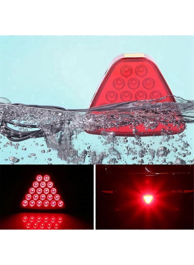 F1 12V LED Rear Brake Light and Safety Stop Signal with Warning Tail Light for Cars, Trucks, SUVs, Red, 1 Piece - Image 4