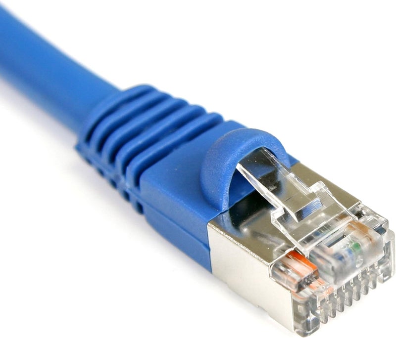 StarTech .com 3 ft Cat5e Blue Snagless Shielded RJ45 F/UTP Cat 5e Patch Cable - 3ft Patch Cord (S45PATCH3BL) (Pack of 2) - Image 2