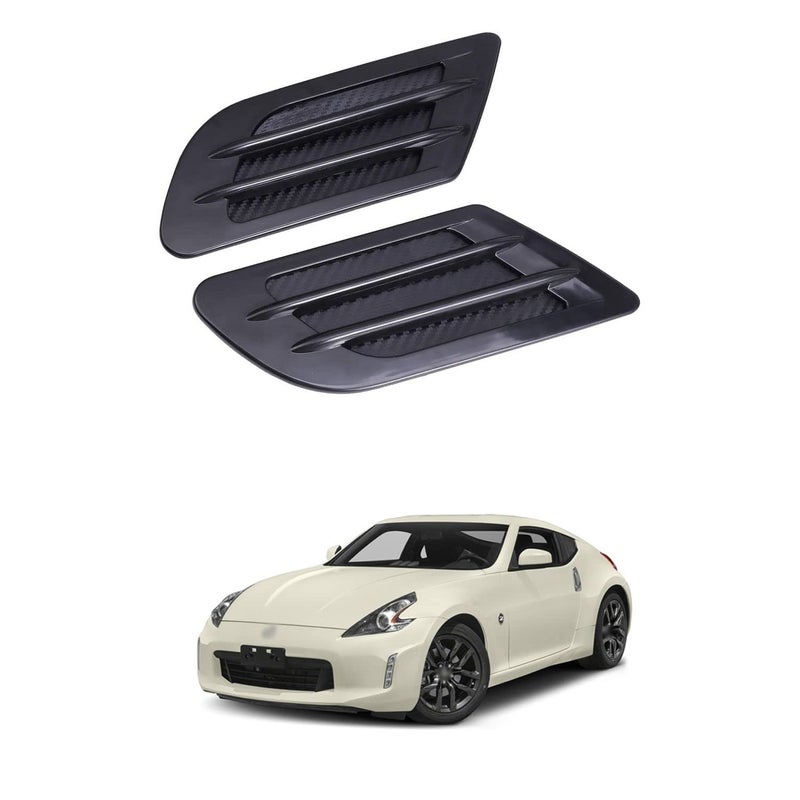 PRIKNIK Air Flow Car Fender Side Duct Sporty Racing Fender Look Vent Air Flow Car Decorative Sticker Compatible with 370z - Image 5