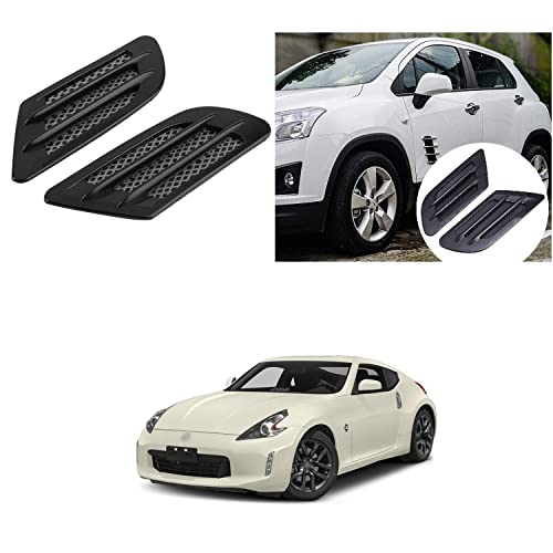 PRIKNIK Air Flow Car Fender Side Duct Sporty Racing Fender Look Vent Air Flow Car Decorative Sticker Compatible with 370z - Image 3