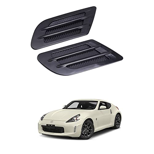 PRIKNIK Air Flow Car Fender Side Duct Sporty Racing Fender Look Vent Air Flow Car Decorative Sticker Compatible with 370z - Image 1
